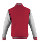 3X-Large FIRE RED/HEATHER GREY AWDis JHA043