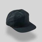 One Size Black/Black Blank Rope Hats PSS
