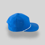 One Size Royal Blue/White Blank Rope Hats PSTP