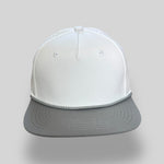 One Size White-Grey/White-Grey Blank Rope Hats PSTP