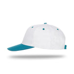 One Size White/Teal Cobra Cap PTC-2