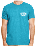 3X-Large Heather Galapagos Blue Beachside HG Crabby's Beachside St. Augustine LOGO