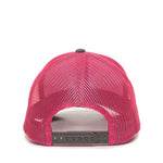 One Size Charcoal/Fuchsia Outdoor Cap MBW-600