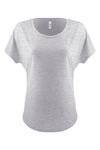 Women's 3X-Large Heather Gray Next Level 1560 