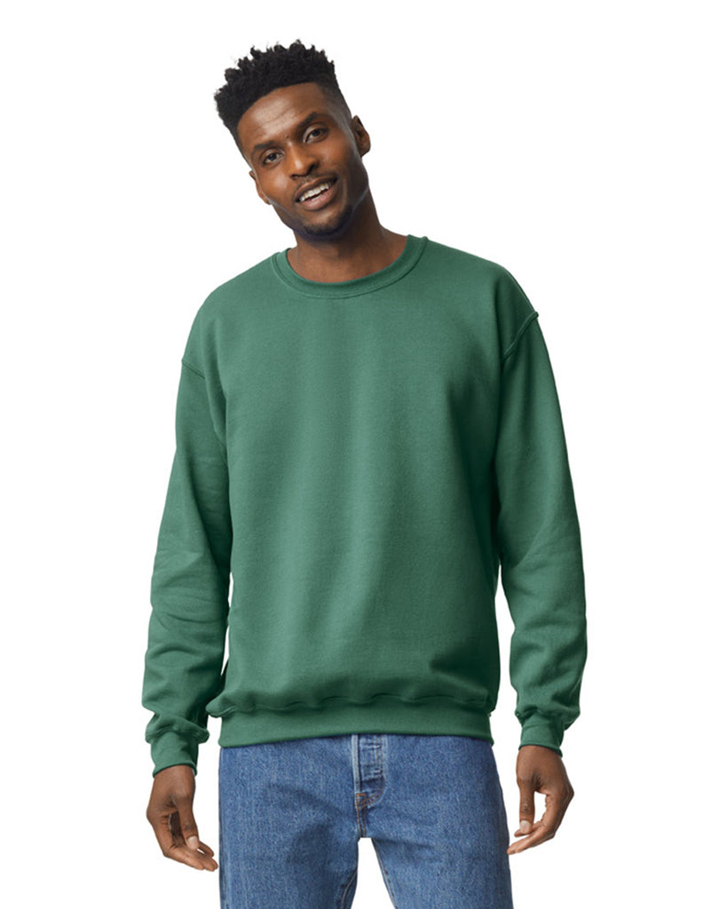 3X-Large Heather Dark Green Gildan 18000 