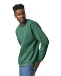 3X-Large Heather Dark Green Gildan 18000 
