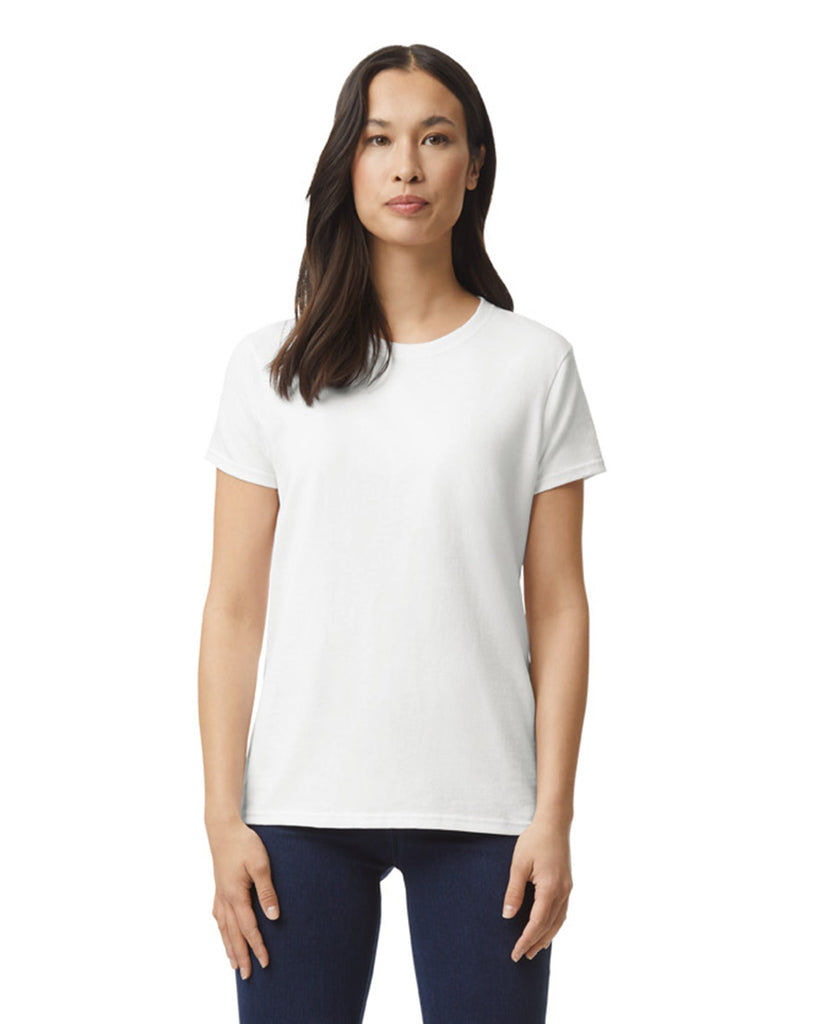 Women's 3X-Large White Gildan 2000L 