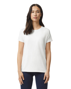 Women's 3X-Large White Gildan 2000L 