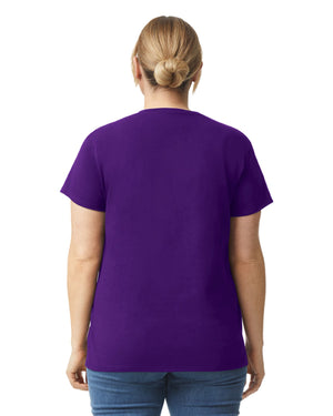 Women's 3X-Large Purple Gildan 2000L 