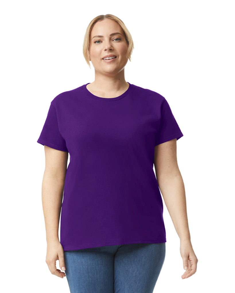 Women's 3X-Large Purple Gildan 2000L 