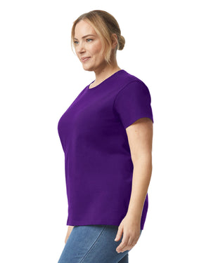 Women's 3X-Large Purple Gildan 2000L 