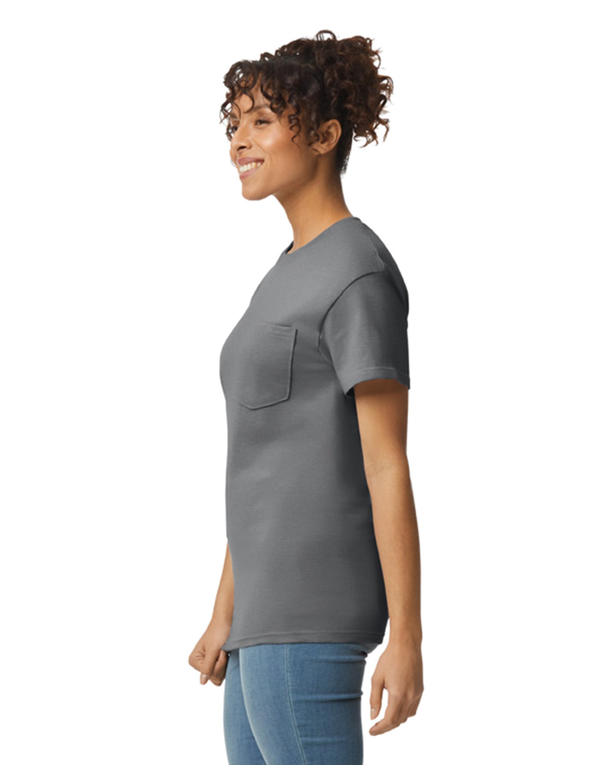 Gildan 2300 Ultra Cotton™ Adult T-Shirt with Pocket (Charcoal