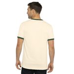 3X-Large Natural/Forest Green Next Level 3604 