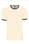 3X-Large Natural/Midnight Navy Next Level 3604 