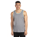 2X-Large Heather Gray/Cancun Next Level 3633 