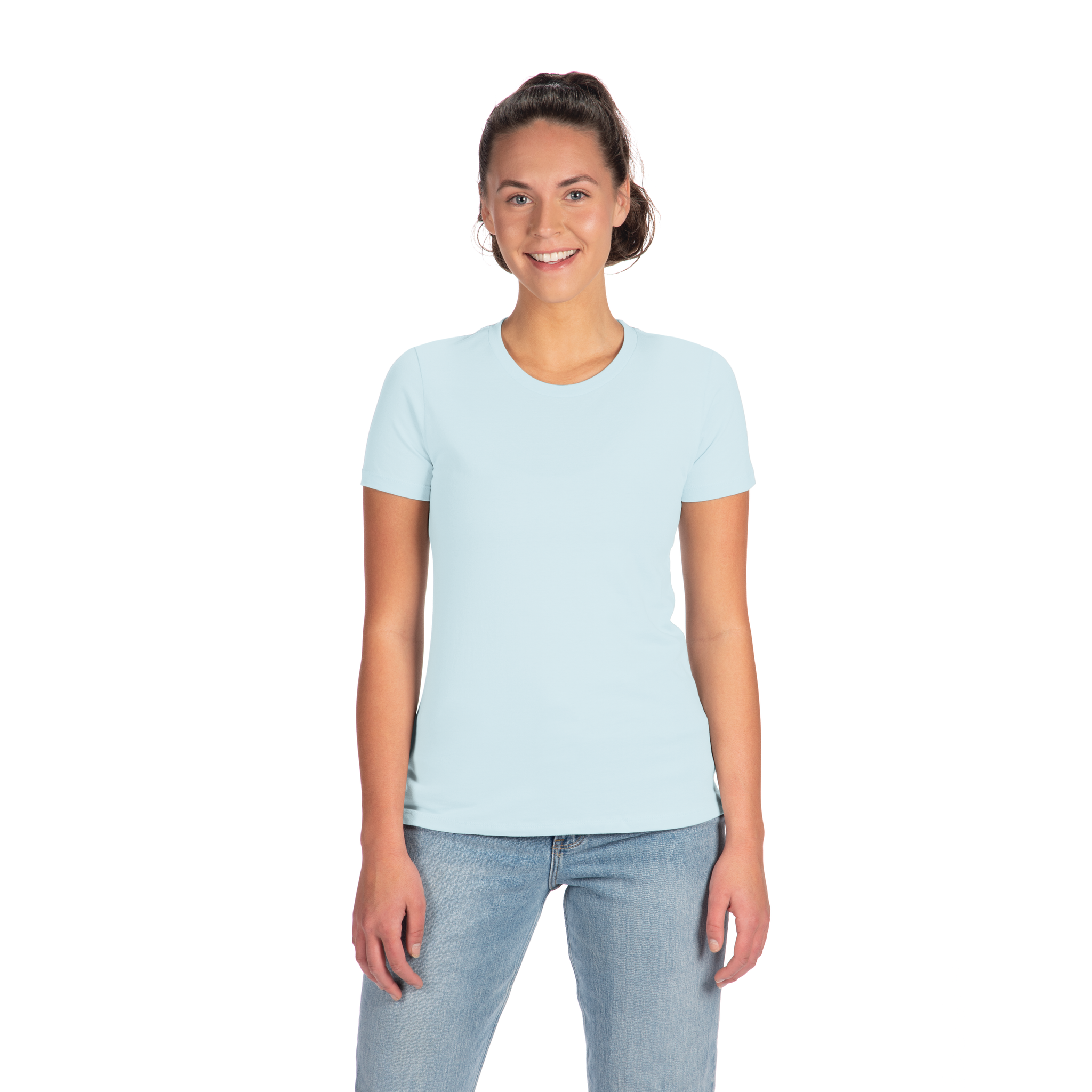 Next Level Women's Cotton T-Shirt (Light Blue) – Wholesale
