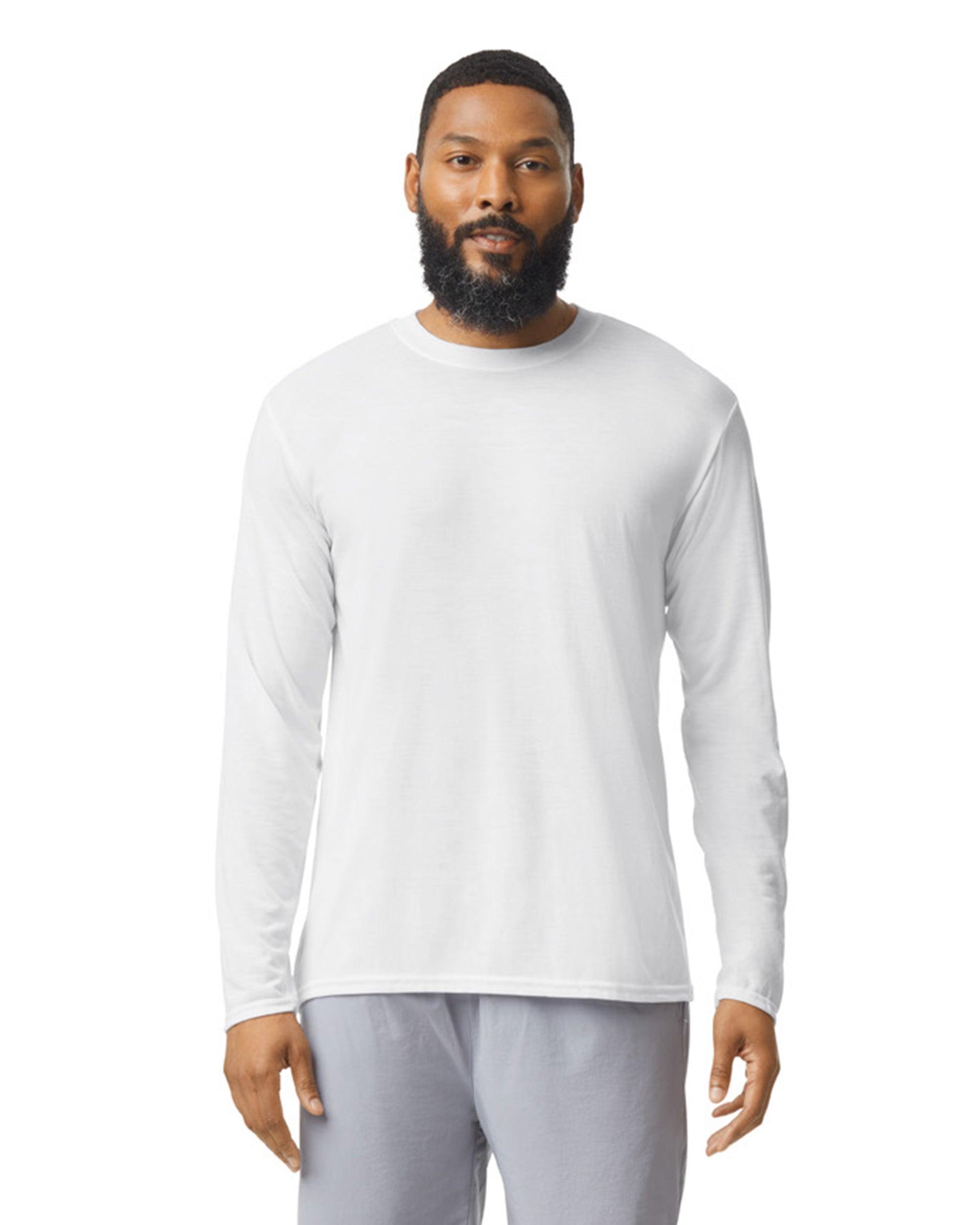 Gildan Performance® Adult Long Sleeve T-Shirt (White