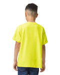 Youth X-Large Safety Green Gildan 5000B