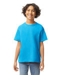 Youth X-Large Heather Sapphire Gildan 5000B 