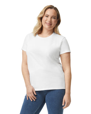 Women's 3X-Large White Gildan 5000L 