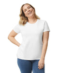 Women's 3X-Large White Gildan 5000L 