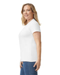 Women's 3X-Large White Gildan 5000L 