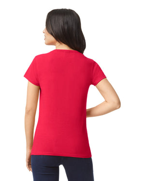 Women's 3X-Large Red Gildan 5000L 