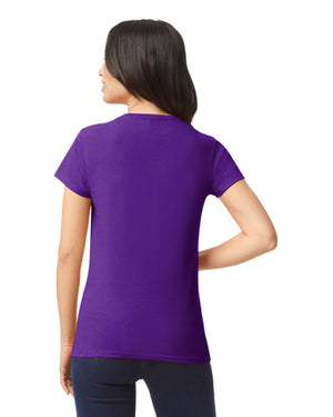 Women's 3X-Large Purple Gildan 5000L 