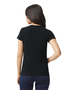 Women's 3X-Large Black Gildan 5000L 