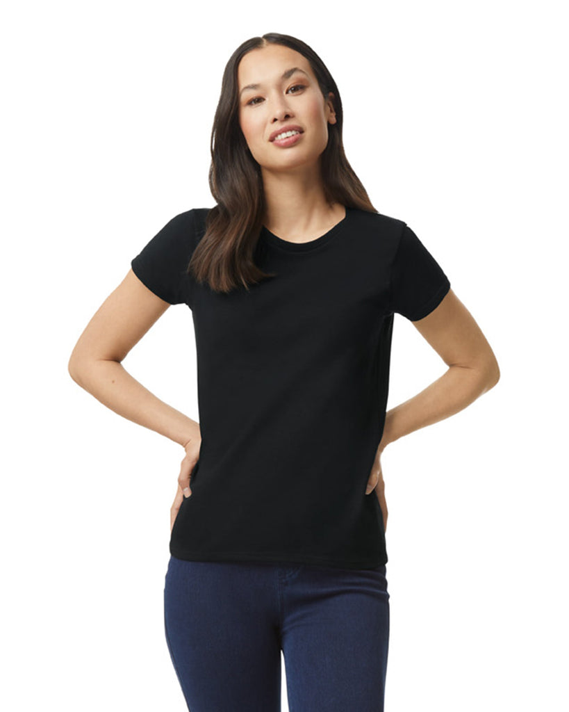 Women's 3X-Large Black Gildan 5000L 