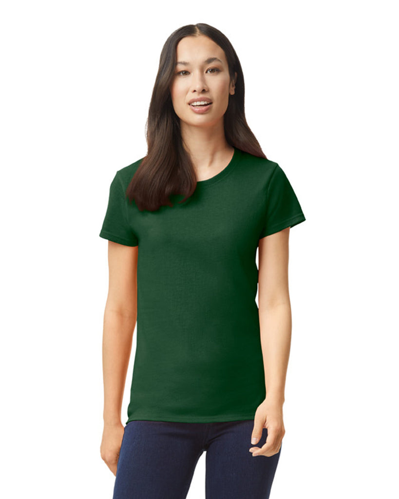 Women's 3X-Large Forest Green Gildan 5000L 