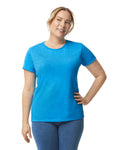 Women's 3X-Large Heather Sapphire Gildan 5000L 