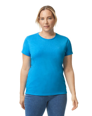 Women's 3X-Large Htr Sapphire Gildan 5000L 