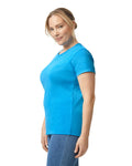 Women's 3X-Large Heather Sapphire Gildan 5000L 
