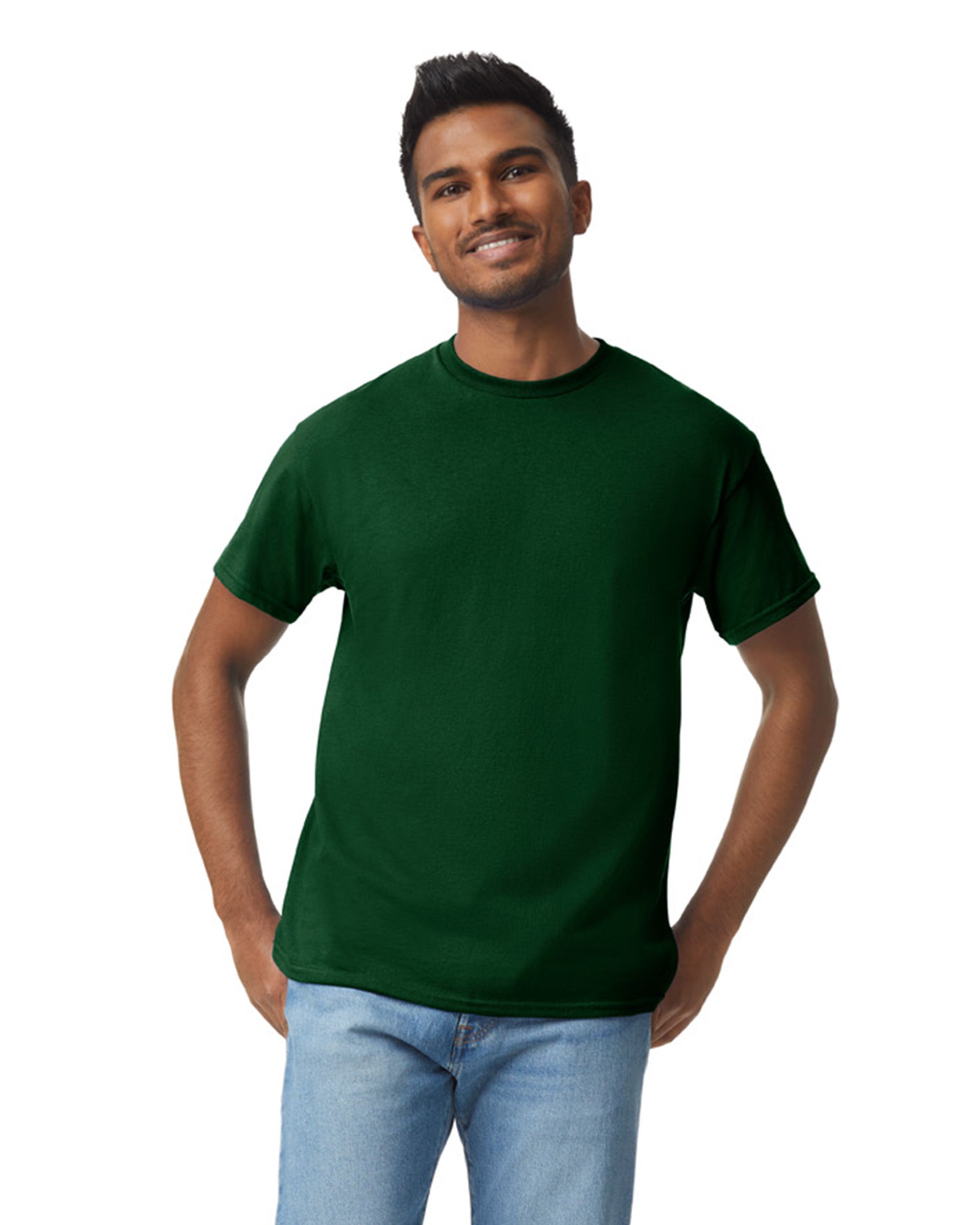 Gildan 5000 Heavy Cotton™ Adult T-shirt (Forest Green) – Wholesale