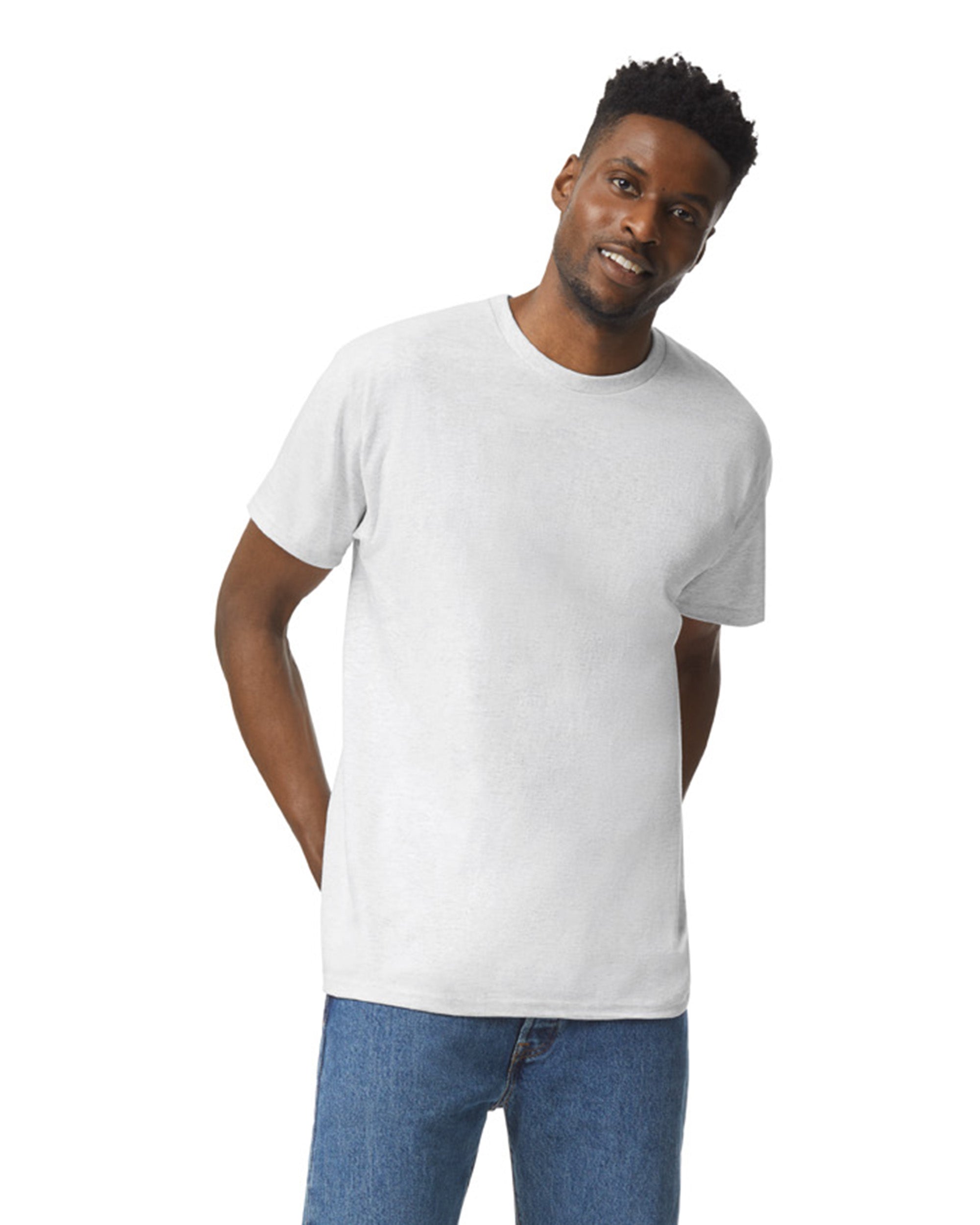 Gildan 5000 Heavy Cotton™ Adult T-shirt (Ash Gray) – Wholesale
