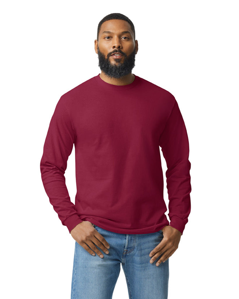 Gildan 5400 Heavy Cotton™ Long Sleeve Adult T-Shirt (Garnet