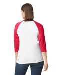 3X-Large White/Trim Red Gildan 5700 