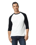 3X-Large White/Trim Black Gildan 5700 