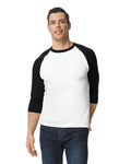 3X-Large White/Trim Black Gildan 5700 