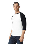 3X-Large White/Trim Black Gildan 5700 