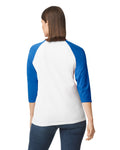 3X-Large White/Trim Royal Gildan 5700 