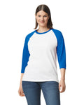 3X-Large White/Trim Royal Gildan 5700 