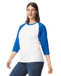 3X-Large White/Trim Royal Gildan 5700 