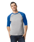 3X-Large Sport Gray/Trim Royal Gildan 5700 