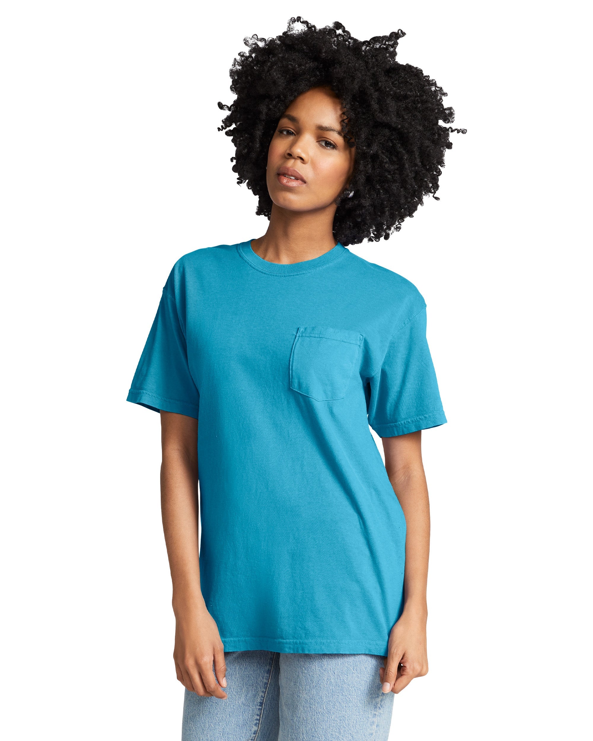 Comfort Colors 6030 ADULT HEAVYWEIGHT POCKET TEE (Sapphire