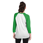 3X-Large Envy/Heather White Next Level 6051 