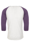 3X-Large Purple Rush/Heather White Next Level 6051 