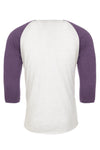 3X-Large Purple Rush/Heather White Next Level 6051 