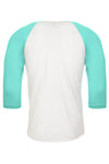 3X-Large Tahiti Blue/Heather White Next Level 6051 